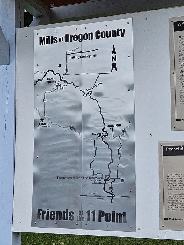 Mills of Oregon County Marker. Click for full size. Mills of Oregon County Marker image. Click for full size.
