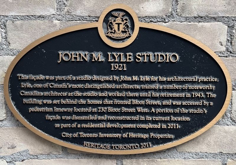 John M. Lyle Studio Marker image. Click for full size.