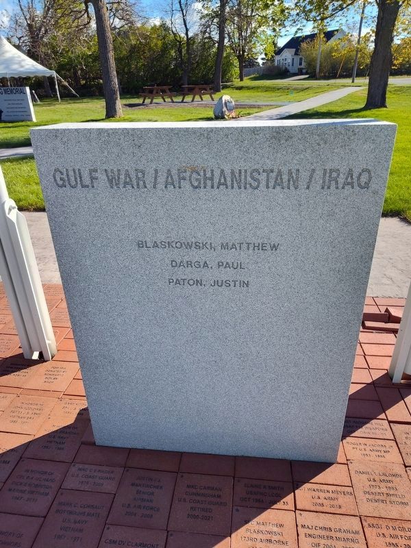 Veterans Memorial Park Marker. Click for full size. Veterans Memorial Park Marker image. Click for full size.