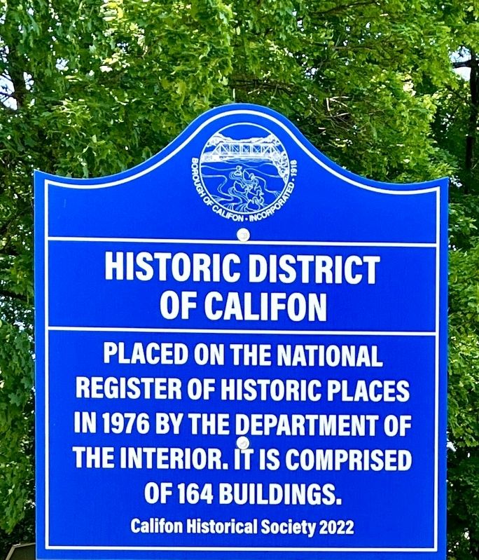 Historic District of Califon Marker image. Click for full size.