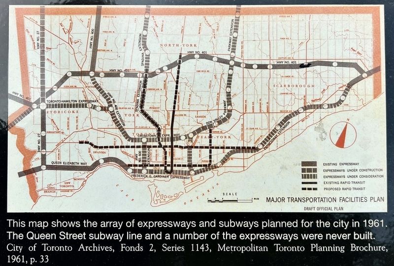 Spadina Expressway marker map illustration and caption detail. Click for full size. Spadina Expressway marker map illustration and caption detail image. Click for full size.
