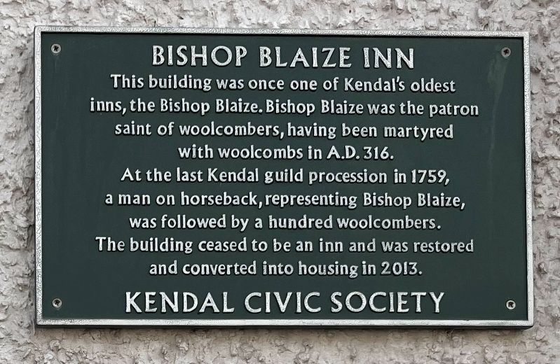 Bishop Blaize Inn Marker image. Click for full size.