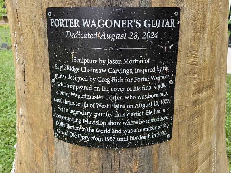 Porter Wagoner's Guitar Marker image. Click for full size.