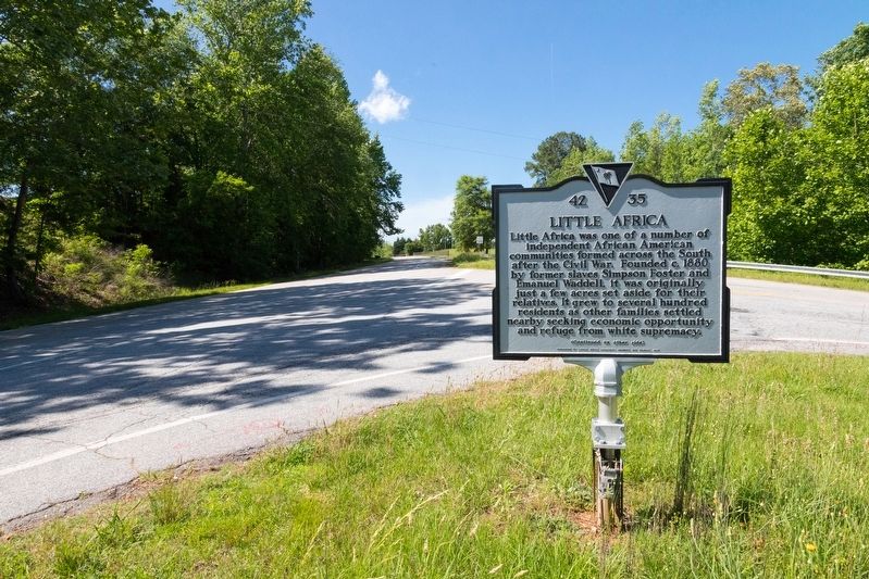Little Africa Marker. Click for full size. Little Africa Marker image. Click for full size.