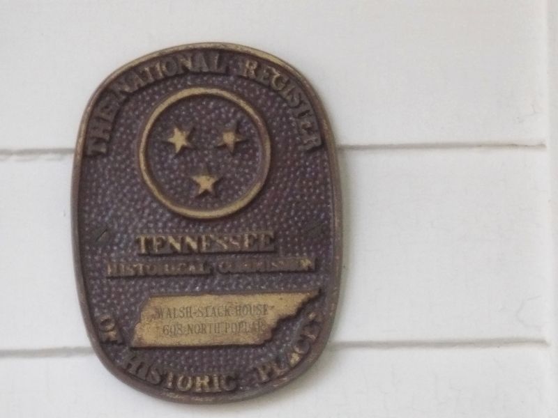 Walsh-Stack House Marker. Click for full size. Walsh-Stack House Marker image. Click for full size.