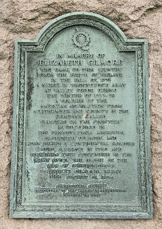 Elizabeth Gilmore Marker image. Click for full size.