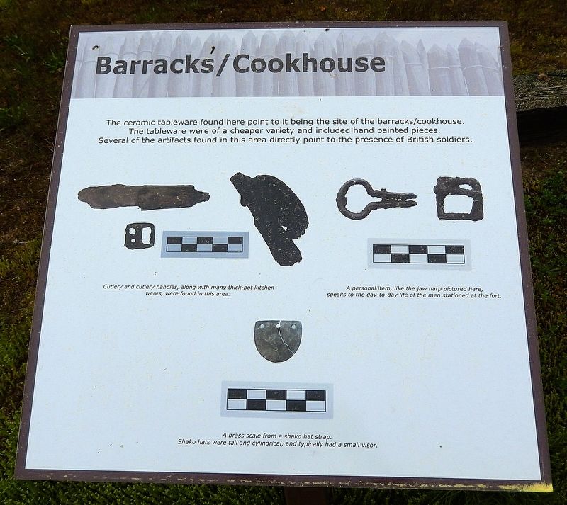 Barracks/Cookhouse Marker image. Click for full size.