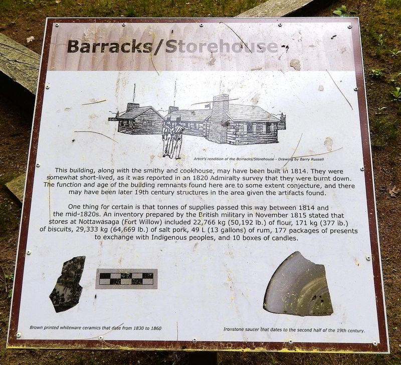 Barracks/Storehouse Marker image. Click for full size.
