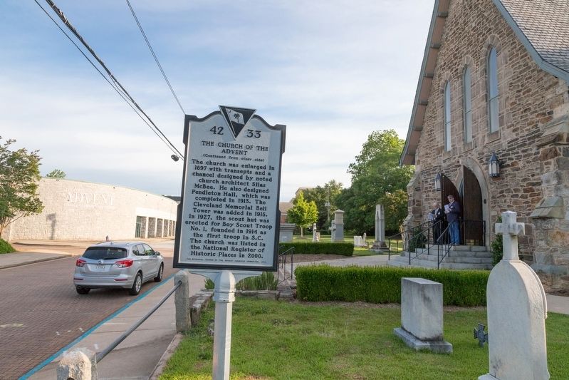 The Church of the Advent Marker. Click for full size. The Church of the Advent Marker image. Click for full size.