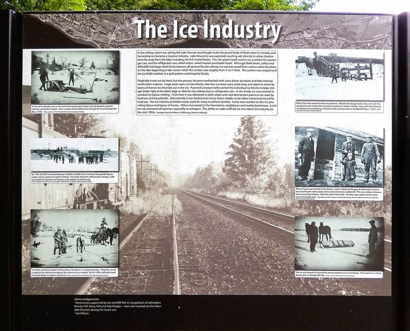 The Ice Industry Marker. Click for full size. The Ice Industry Marker image. Click for full size.