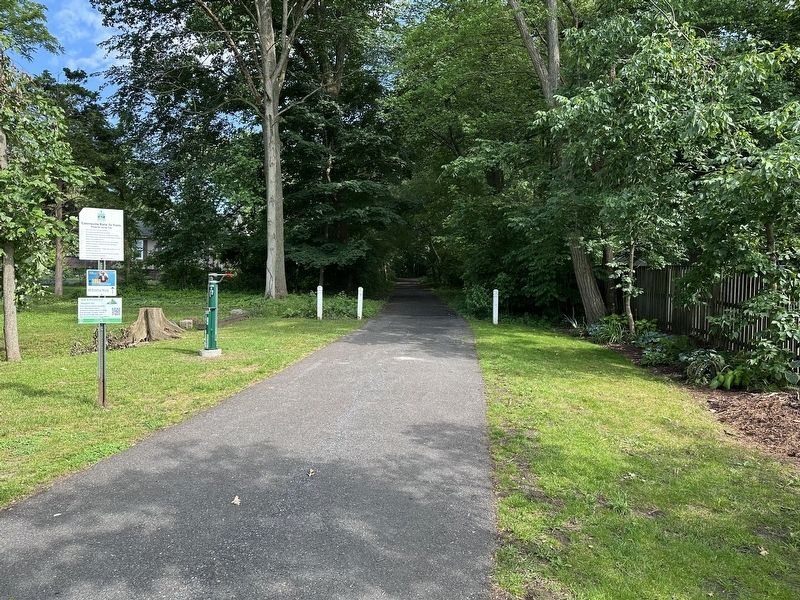Catonsville Junction Marker - trail. Click for full size. Catonsville Junction Marker - trail image. Click for full size.