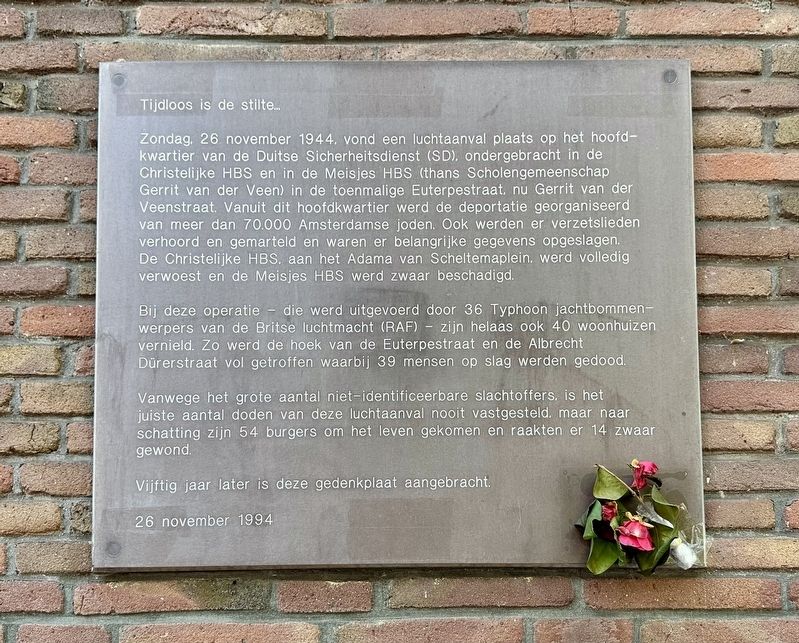Tijdloos is de stilte / Timeless is the silence Marker image. Click for full size.
