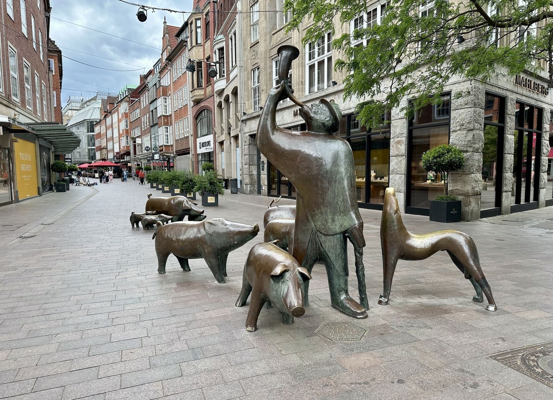 <i> Schweinehirt und seine Herde</i> (�Swineherd and his flock�) and marker image. Click for full size.