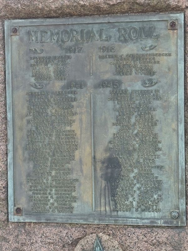 Blue Island Memorial Roll Marker image. Click for full size.