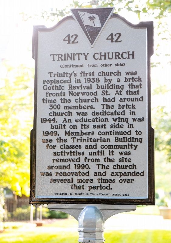 Trinity Church Marker. Click for full size. Trinity Church Marker image. Click for full size.