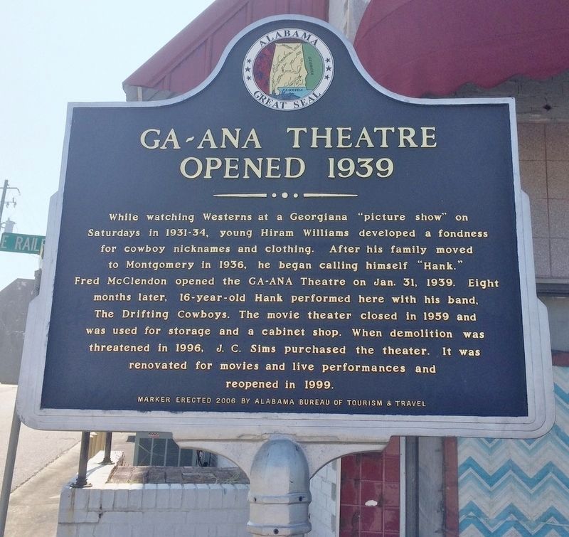 GA~ANA Theatre Opened 1939 Marker. Click for full size. GA~ANA Theatre Opened 1939 Marker image. Click for full size.