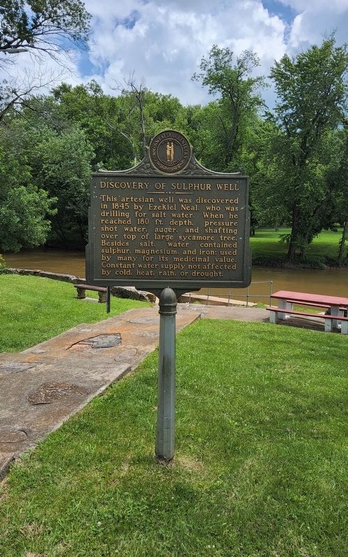 Discovery of Sulphur Well / Beula Villa Hotel Marker. Click for full size. Discovery of Sulphur Well / Beula Villa Hotel Marker image. Click for full size.