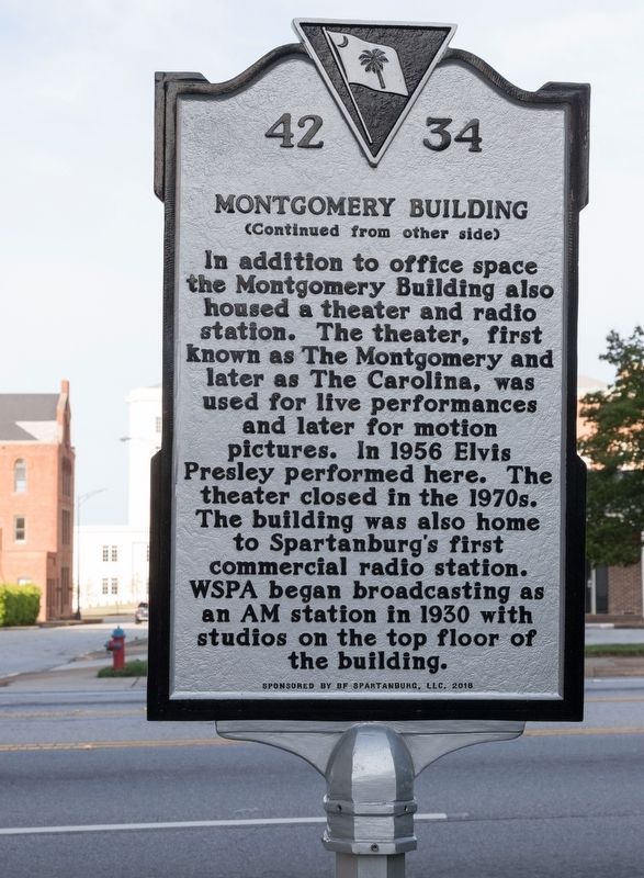 Montgomery Building Marker, Side Two image. Click for full size.