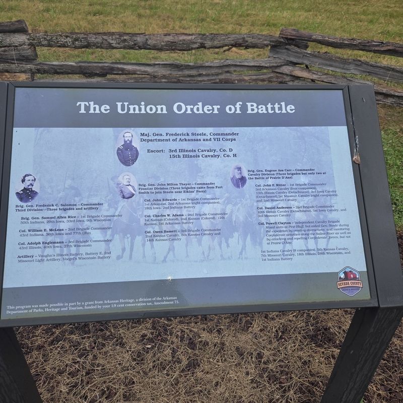 The Union Order of Battle Marker. Click for full size. The Union Order of Battle Marker image. Click for full size.
