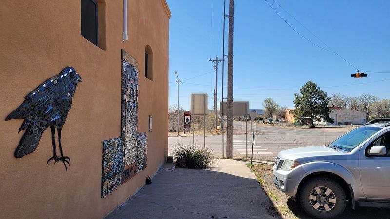 The view of the marker along the street. Click for full size. The view of the marker along the street image. Click for full size.