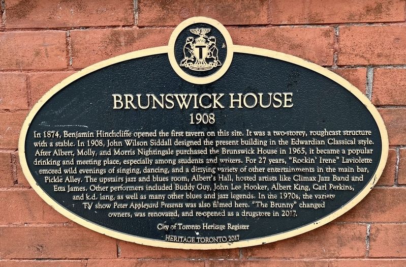 Brunswick House Marker image. Click for full size.