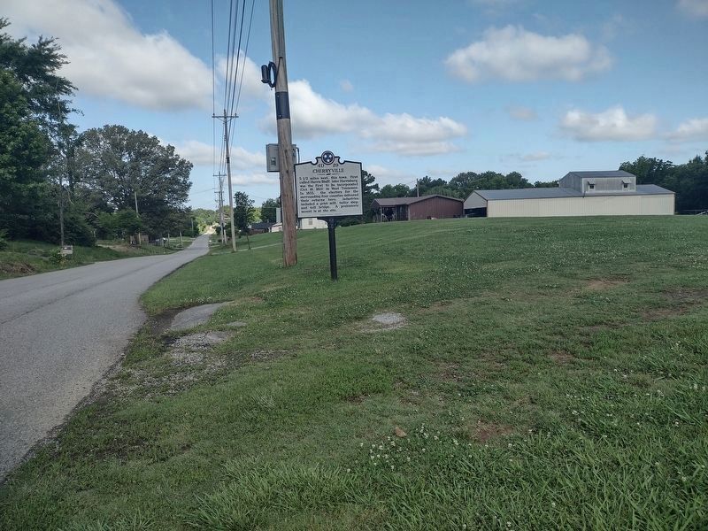Cherryville Marker - new replaced marker. Click for full size. Cherryville Marker - new replaced marker image. Click for full size.