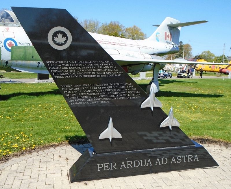 CF100 and CF 101 Aircrews Marker. Click for full size. CF100 and CF 101 Aircrews Marker image. Click for full size.