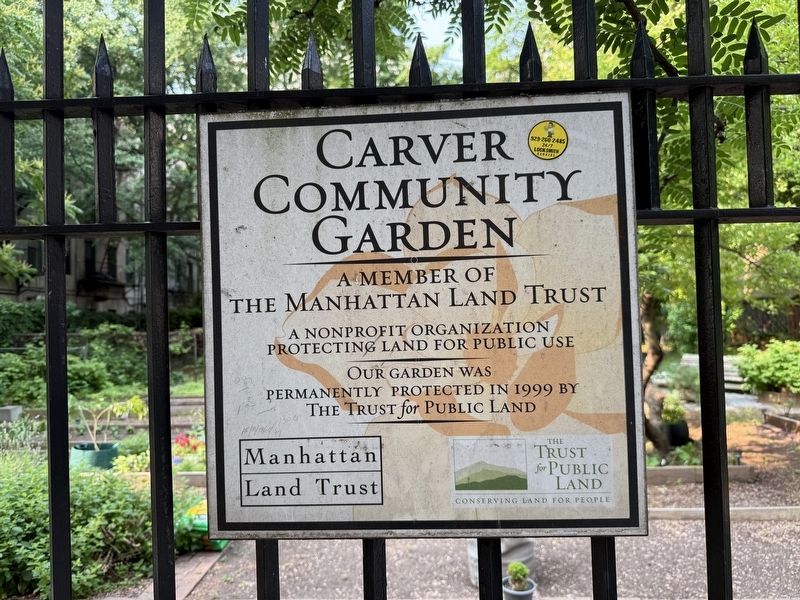 Carver Community Garden Marker. Click for full size. Carver Community Garden Marker image. Click for full size.