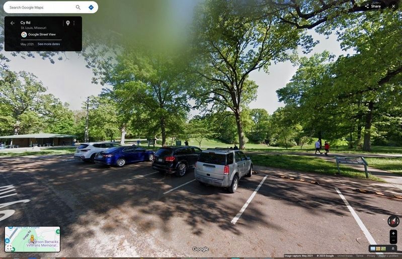 Jefferson Barracks Historic Site - Tent City Marker image. Click for full size.
