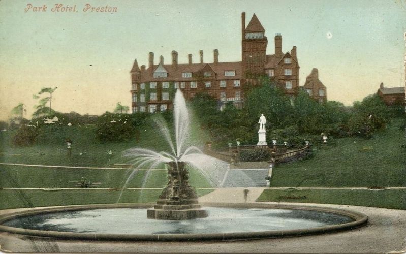 Fountain, Derby Statue, and Park Hotel. Click for full size. Fountain, Derby Statue, and Park Hotel image. Click for full size.