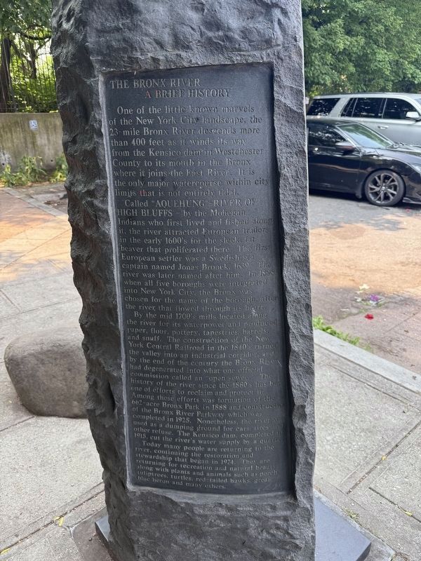 The Bronx River Marker image. Click for full size.