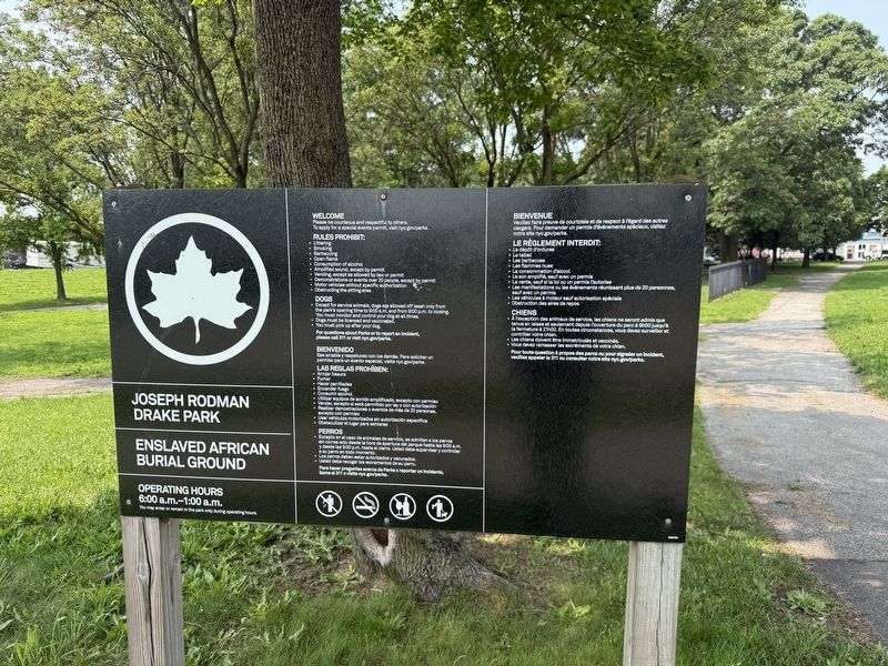 NYC Parks signage for the park image. Click for full size.