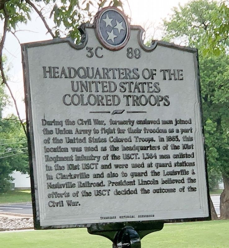 Headquarters of the United States Colored Troops Marker. Click for full size. Headquarters of the United States Colored Troops Marker image. Click for full size.