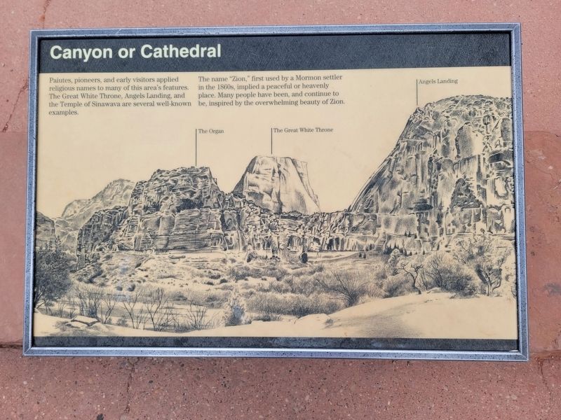 Canyon or Cathedral Marker. Click for full size. Canyon or Cathedral Marker image. Click for full size.
