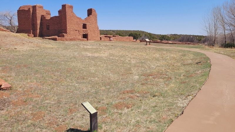 The view of the 1830 Church Marker along the pathway. Click for full size. The view of the 1830 Church Marker along the pathway image. Click for full size.