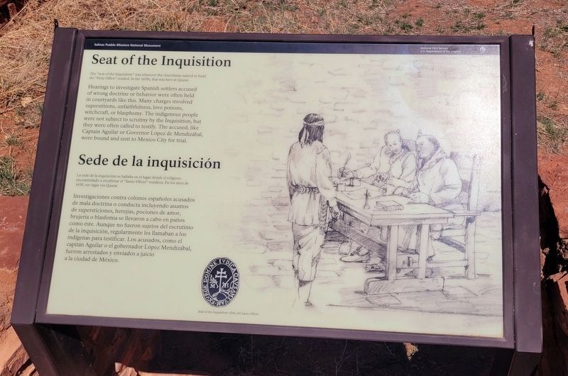 Seat of the Inquisition / Sede de la inquisición Marker. Click for full size. Seat of the Inquisition / Sede de la inquisición Marker image. Click for full size.