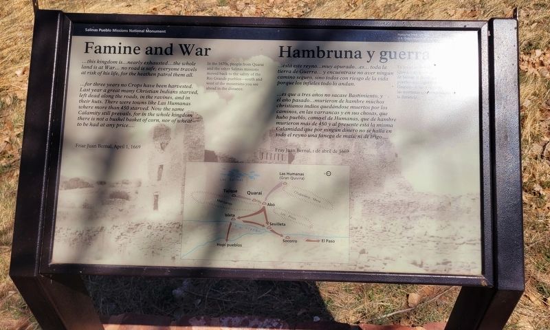Famine and War / Hambruna y guerra Marker image. Click for full size.