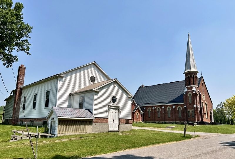 Hope Chapel, with the 1876 Church on the right. Click for full size. Hope Chapel, with the 1876 Church on the right image. Click for full size.