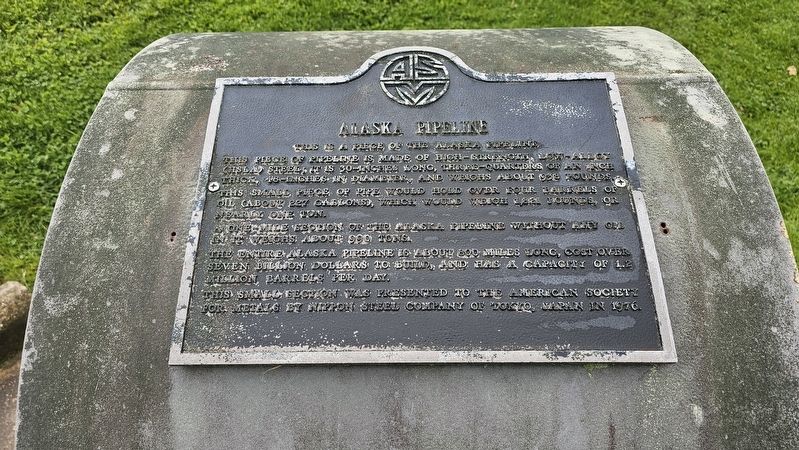 Alaska Pipeline Marker. Click for full size. Alaska Pipeline Marker image. Click for full size.