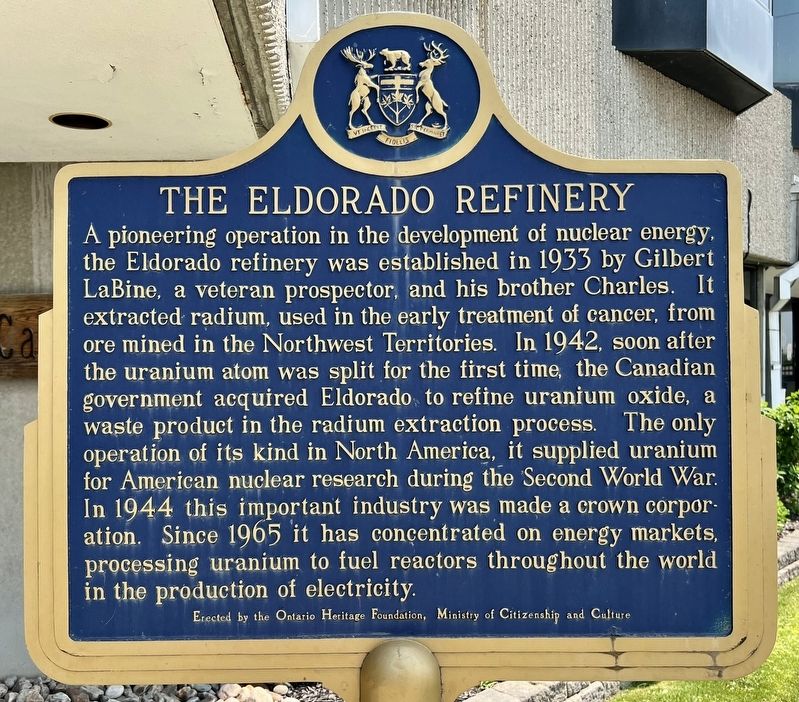 The Eldorado Refinery Marker. Click for full size. The Eldorado Refinery Marker image. Click for full size.