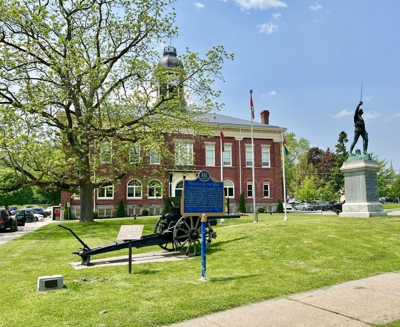 Founding of Port Hope Marker. Click for full size. Founding of Port Hope Marker image. Click for full size.