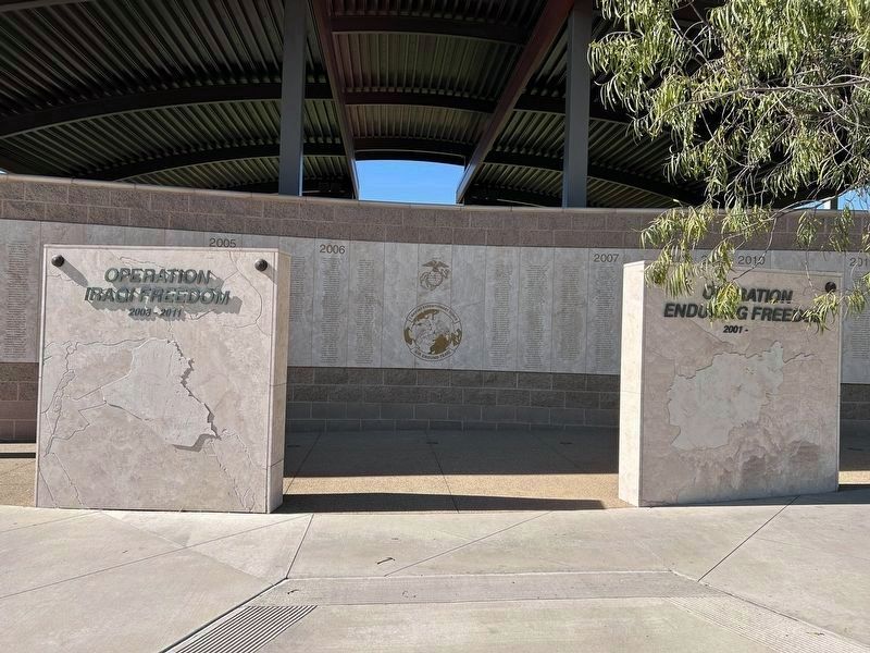Operation Enduring Freedom/ Operation Iraqi Freedom Marker image. Click for full size.
