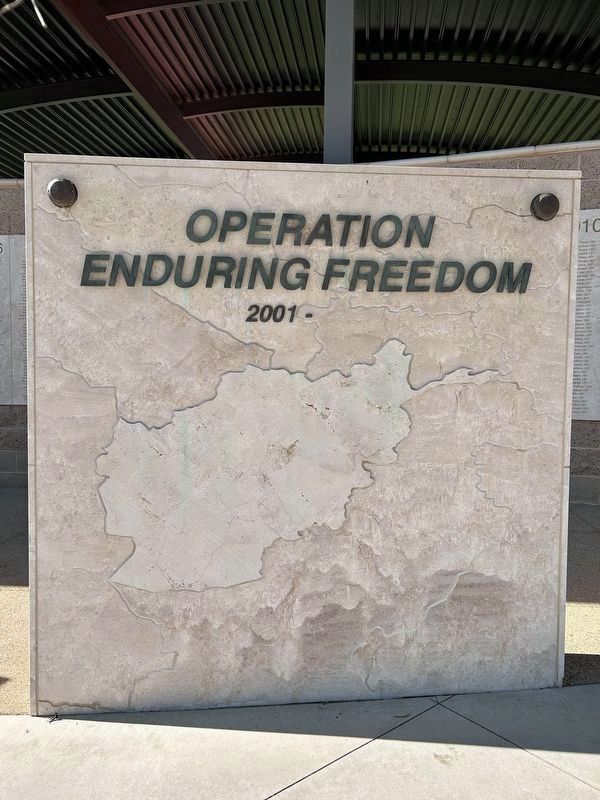 Operation Enduring Freedom/ Operation Iraqi Freedom Marker image. Click for full size.
