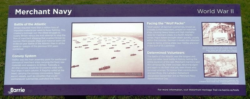 Merchant Navy Marker image. Click for full size.