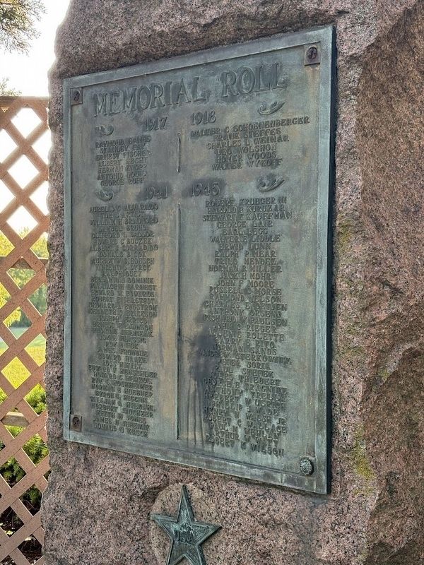 Blue Island Memorial Roll Marker image. Click for full size.