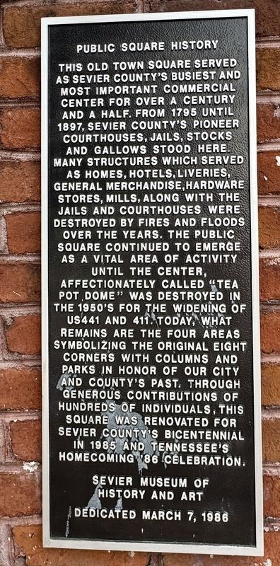 Public Square History Marker image. Click for full size.