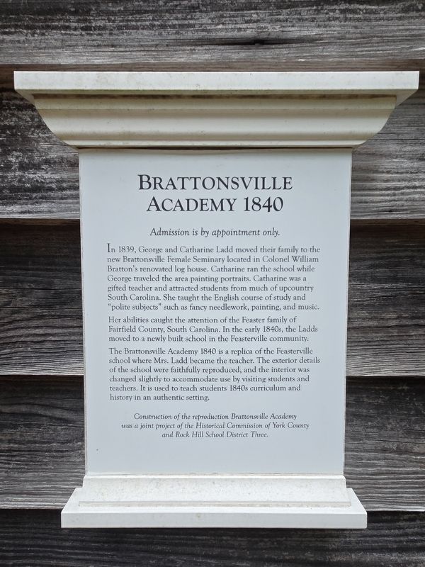 Brattonsville Academy Marker. Click for full size. Brattonsville Academy Marker image. Click for full size.