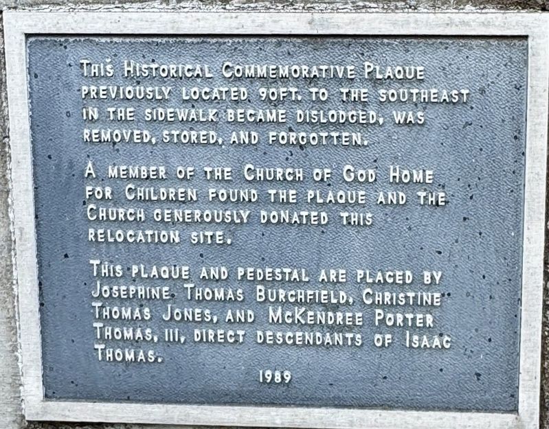 This Historical Commemorative Plaque image. Click for full size.