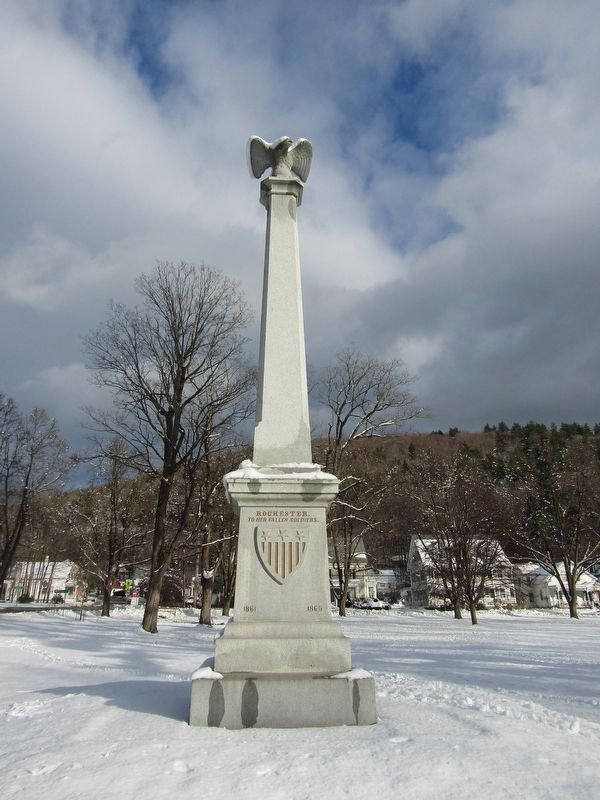 Rochester Civil War Monument. Click for full size. Rochester Civil War Monument image. Click for full size.