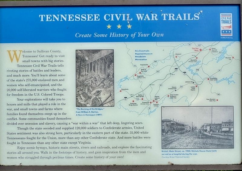 Tennessee Civil War Trails Marker image. Click for full size.